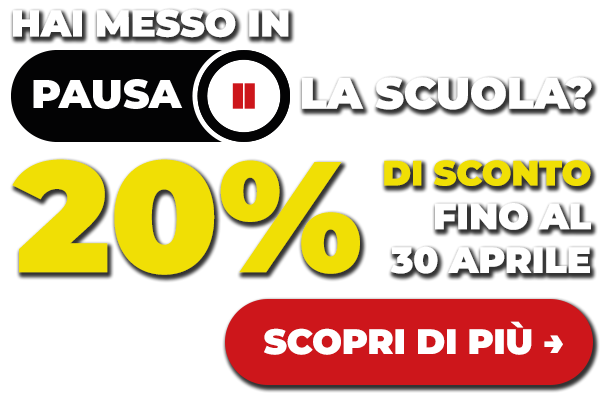 Promo 20% fino al 30 Aprile Promo 20% fino al 30 Aprile